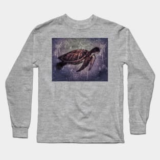 Sea Turtle Grunge Long Sleeve T-Shirt